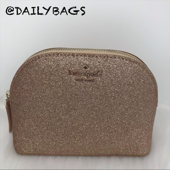SMALL DOME COSMETIC KATE SPADE JOELEY ROSE GOLD - Picture 4 of 8